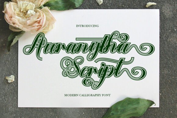 Auranytha Script: A Modern Typeface for Editorial Design