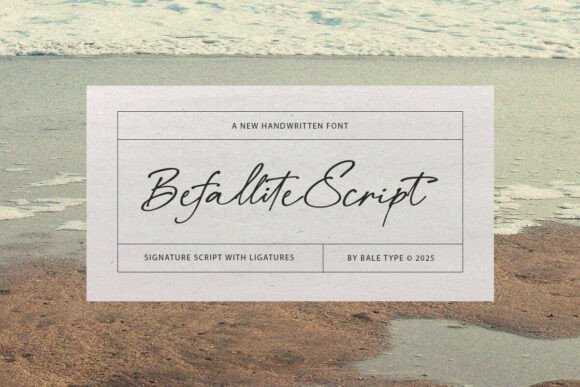 Befallite Script Typeface for Branding