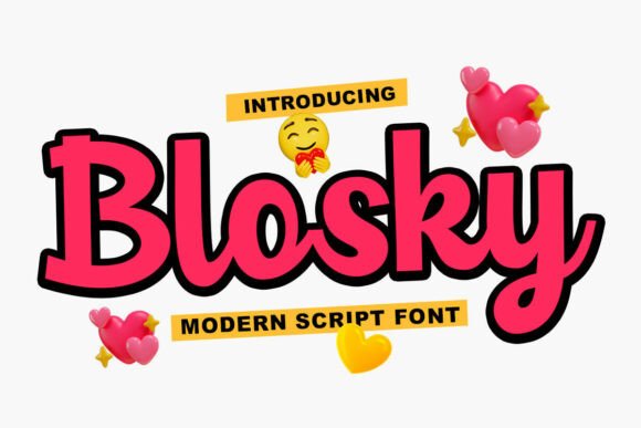 Blosky Script: A Vibrant Typeface for Modern Campaigns