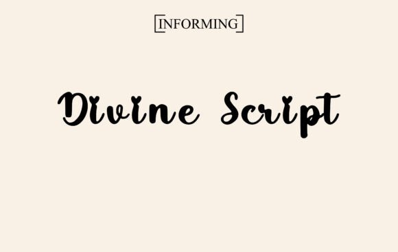 Divine Script: A Playful Handwritten Typeface for Editorial Design