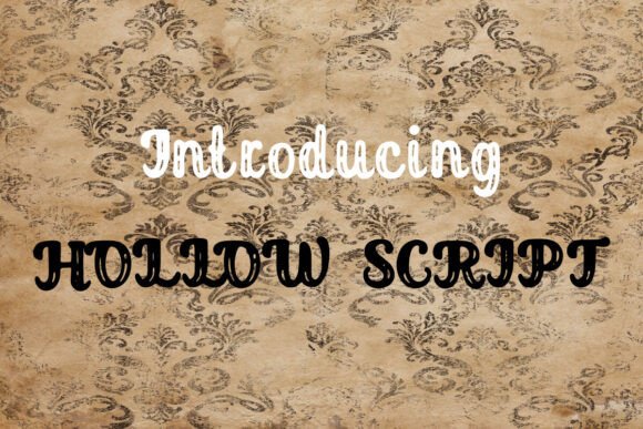 Hollow Script Font for Small Business Branding