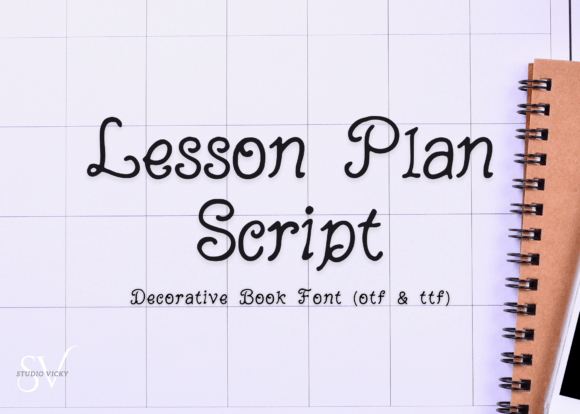 Lesson Plan Script: A Handwritten Typeface for Authentic Brands
