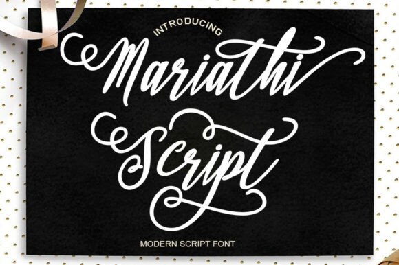 Mariathi Script 1: A Typeface for Bold Campaigns