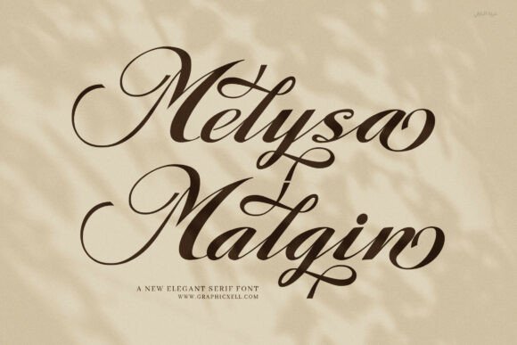 Melysa Malgin Calligraphy Script Font