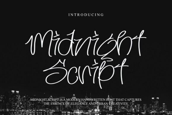 Midnight Script Font for Crafters