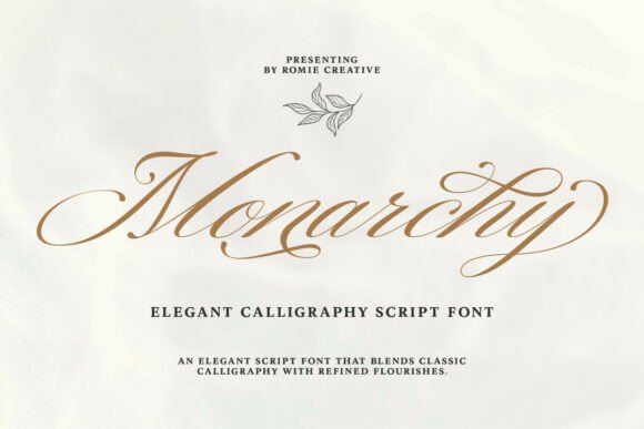Monarchy Script Font for Elegant Crafts