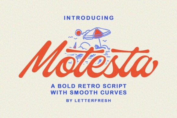 Motesta Script: A Modern Vintage Typeface for Web Design