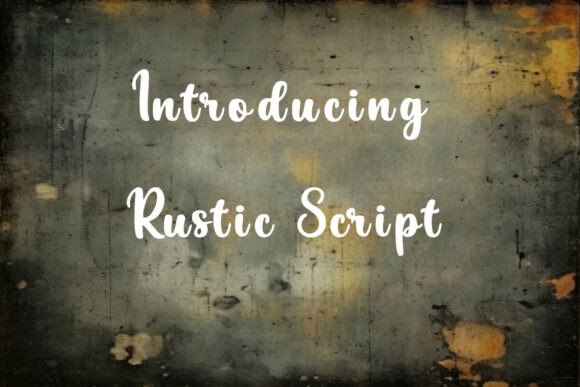 Rustic Script: A Typeface for Editorial Warmth