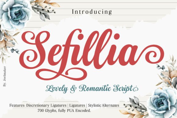 Sefillia Script: A Premium Typeface for Editorial Design