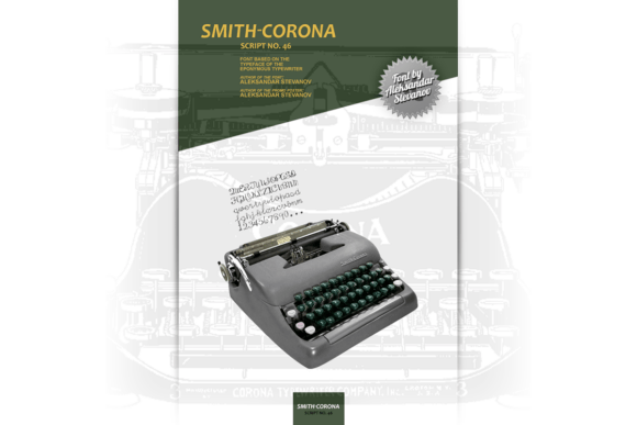 Smith-corona Script No. 46 Typeface for Brands
